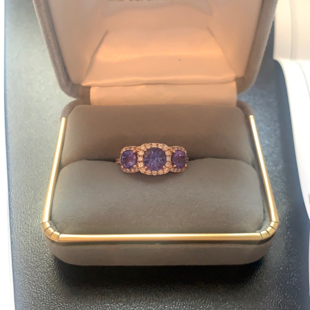 Tanzanite and diamond band - Women’s 7.5